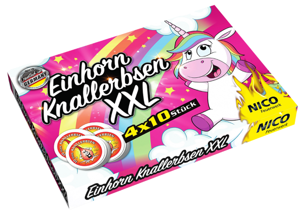 Einhorn Knallerbsen XXL